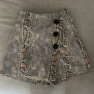 Zara Snake Print Skort
